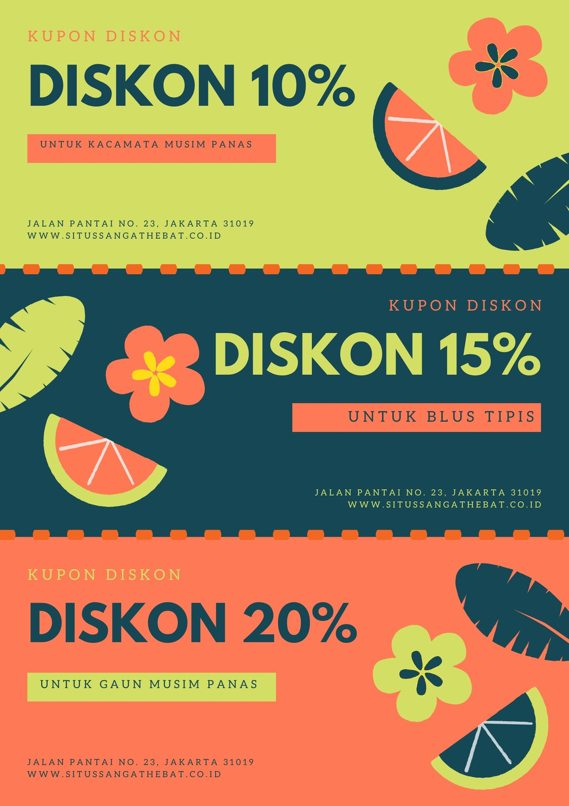 Membuat Desain Kupon dengan Contoh Menawan - Canva