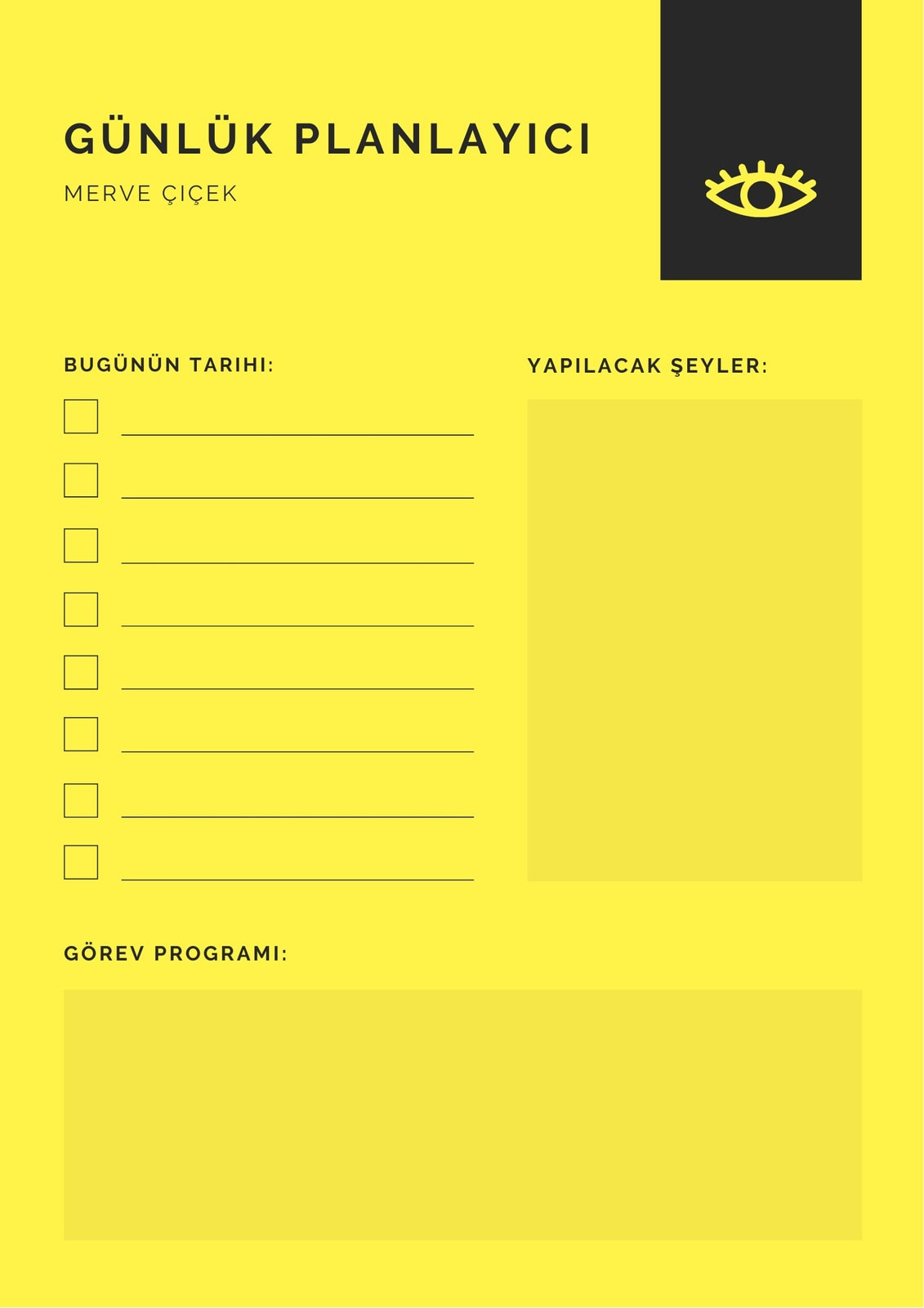 Günlük Planlayıcı Oluşturucu: Online ve Ücretsiz | Canva