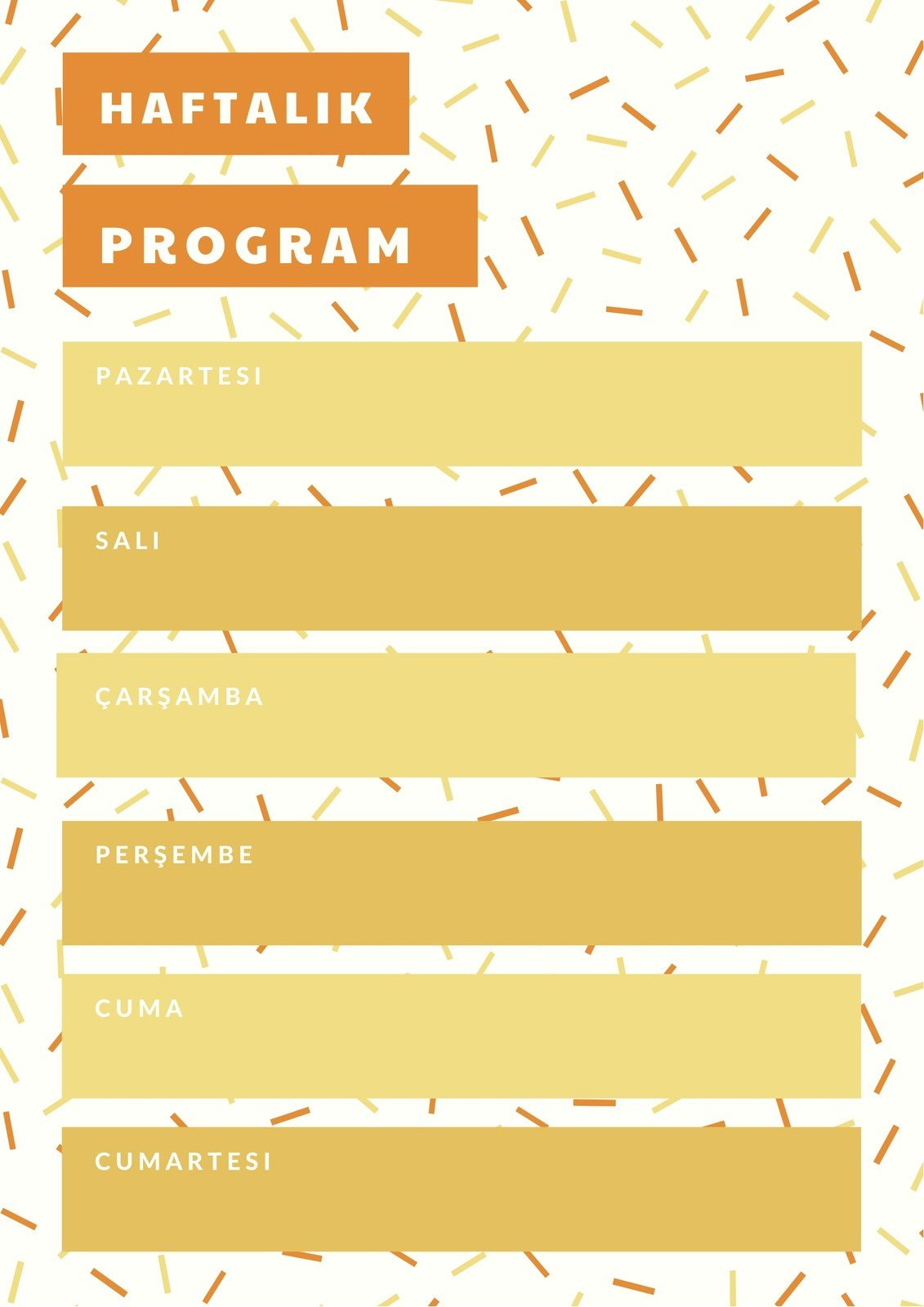 Haftalık Planlayıcı: 5 Adımda Haftalık Program Hazırla | Canva