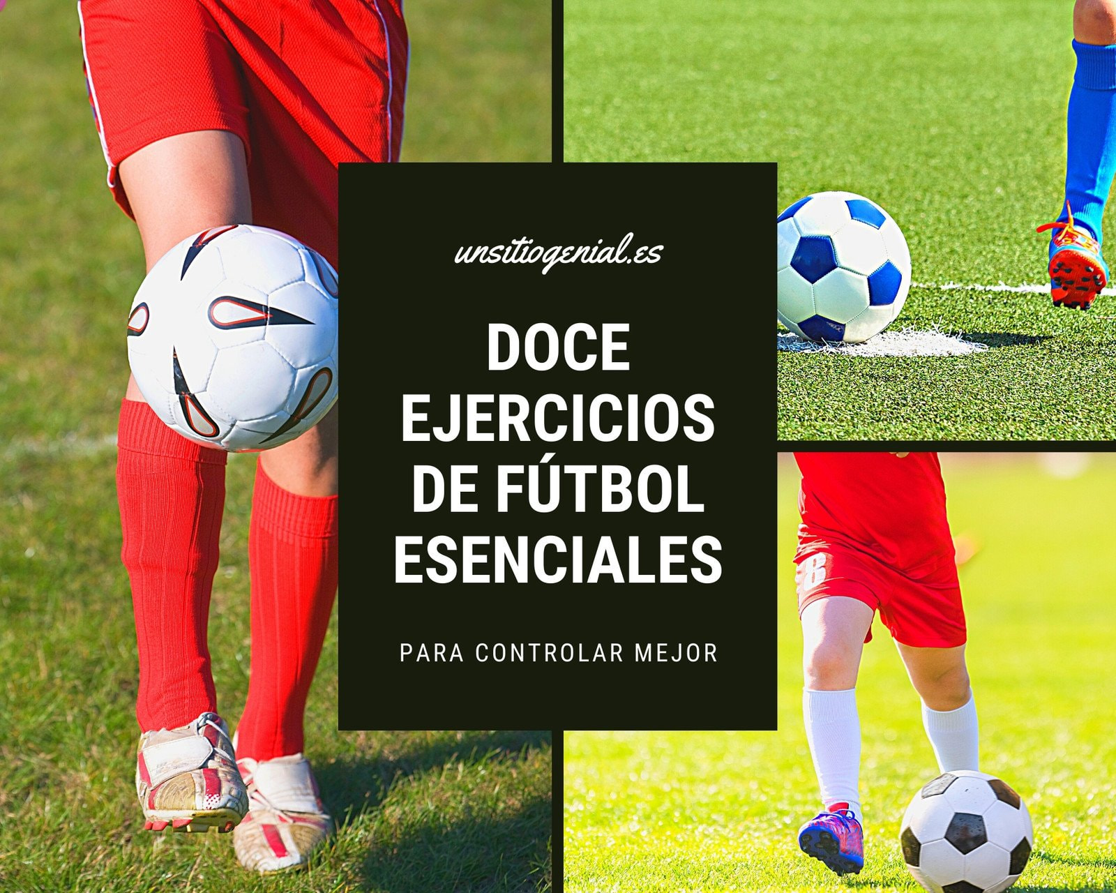 Negro Blanco Fútbol Pelota Deportes Foto Collage