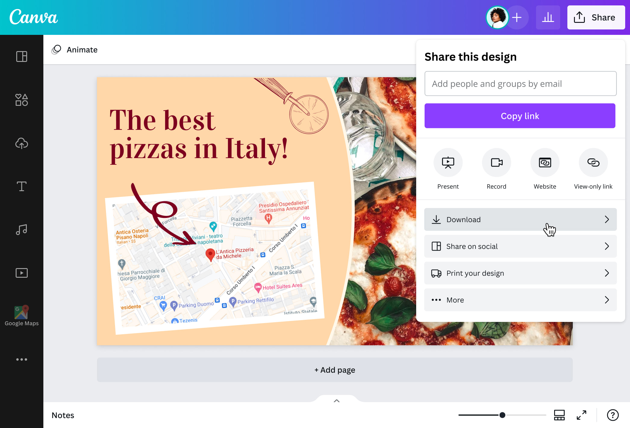 Fond de carte : créer une carte géographique gratuitement | Canva