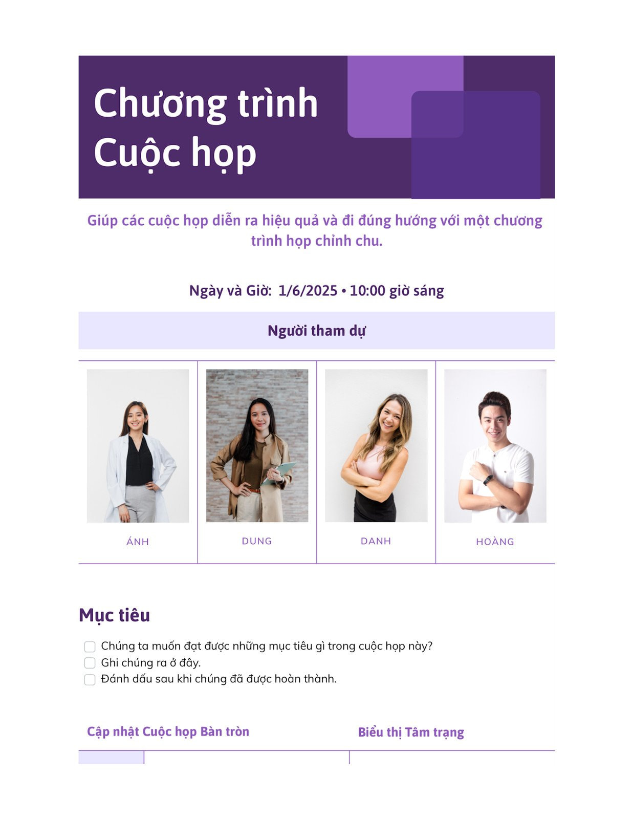 Biên bản cuộc họp: Tạo biên bản cuộc họp trực tuyến | Canva