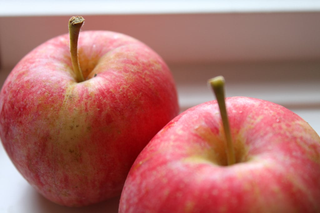 Apples in natural light