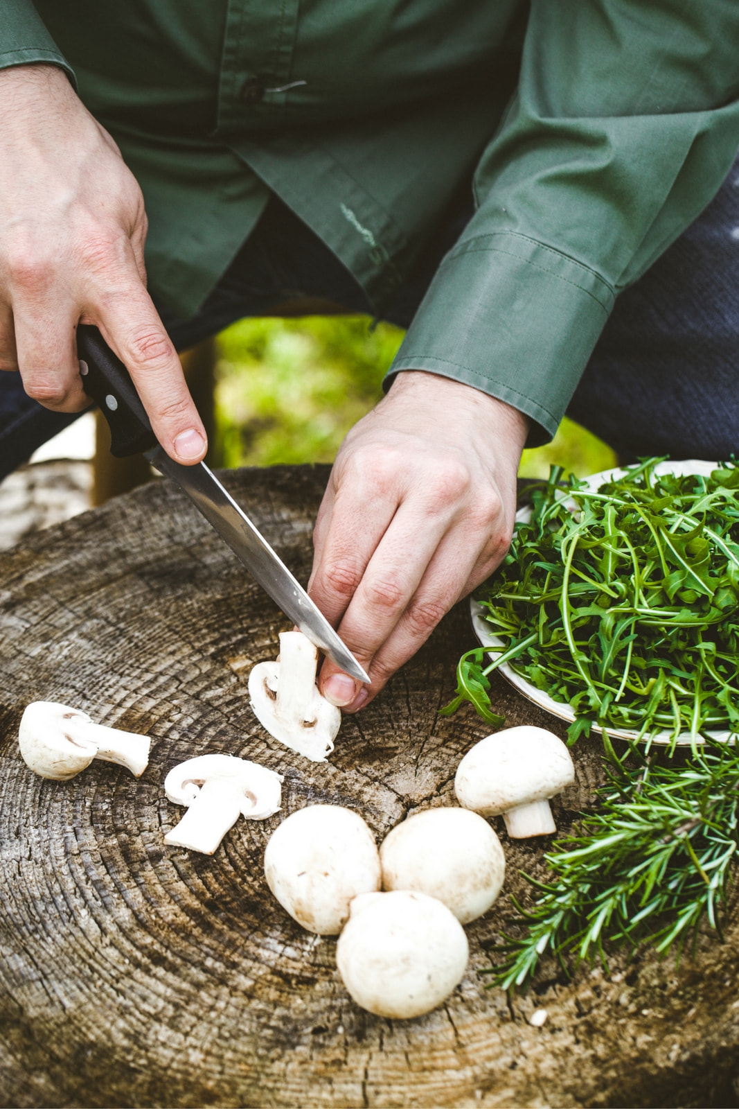 Capture the work process of a chef