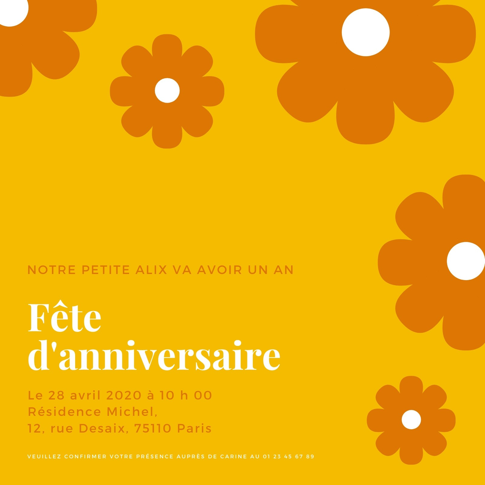Cartes D'Invitation Anniversaire Enfant SYSYSYYASNL - Version FR, Thème Dessin Animé | 12 Cartes
