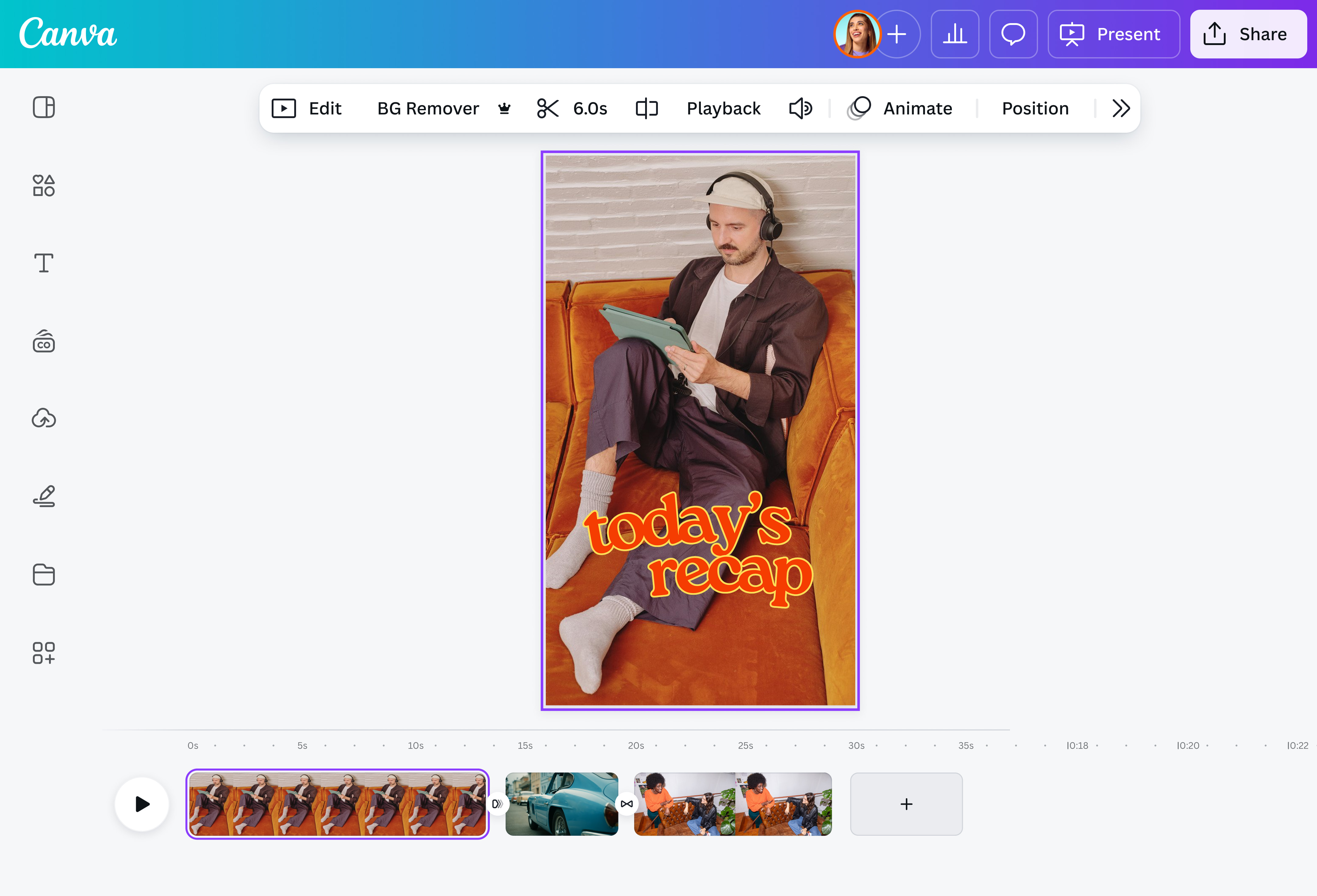 Long A Video Convert long videos to short videos with AI | Canva
