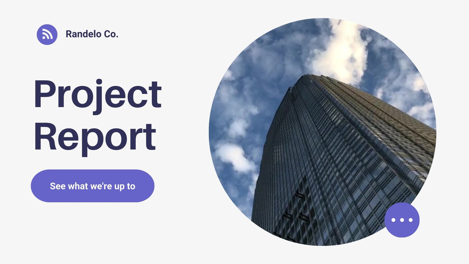 Purple Clean Digital Project Report Video