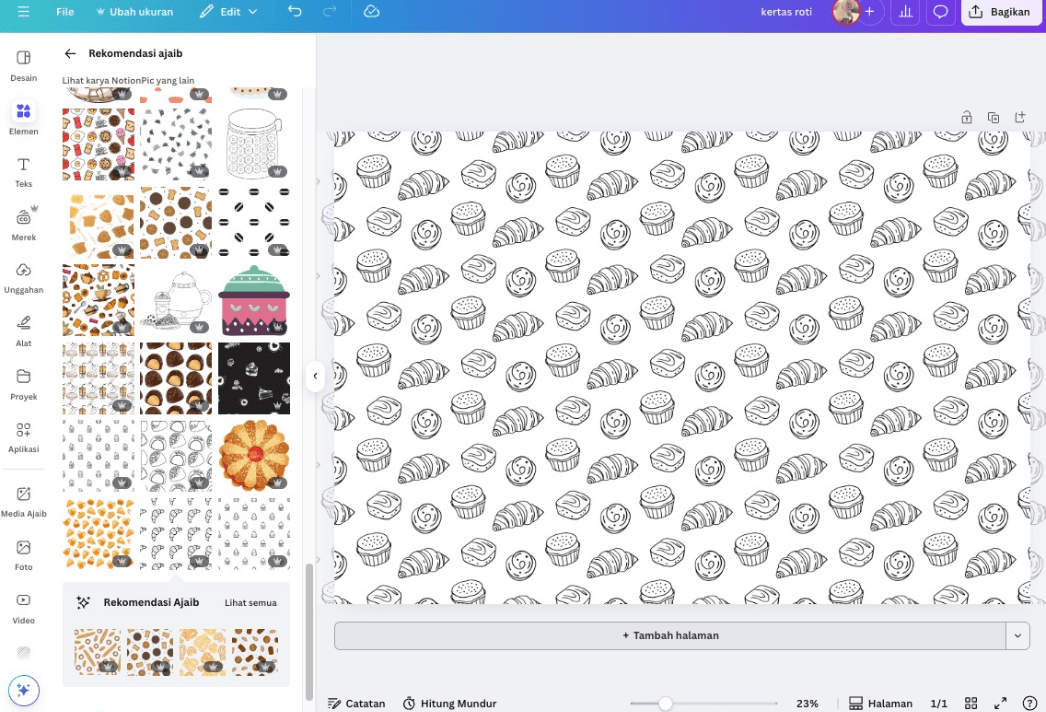 Contoh Paper Back Roti Membuat Kertas Roti Khusus & Profesional | Canva