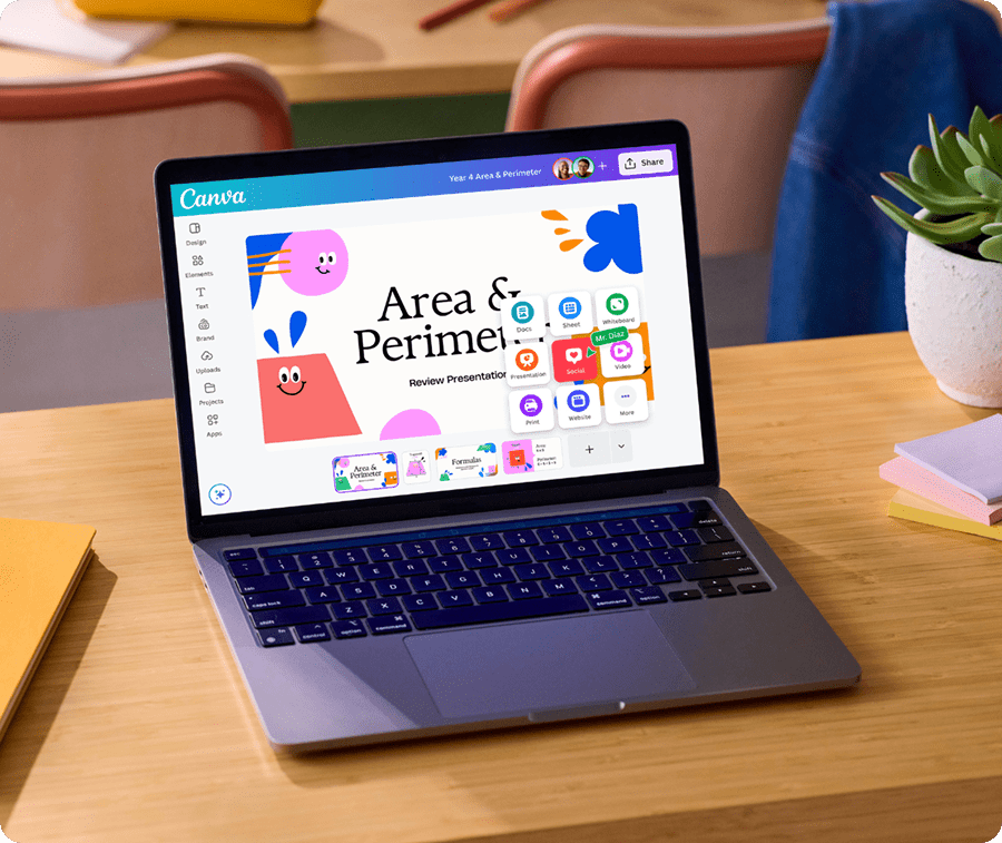 Get Canva for your K-12 school - 100% free.