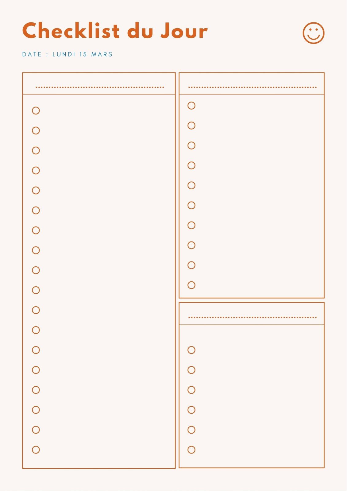 Faire une to-do list à imprimer gratuite & en ligne | Canva