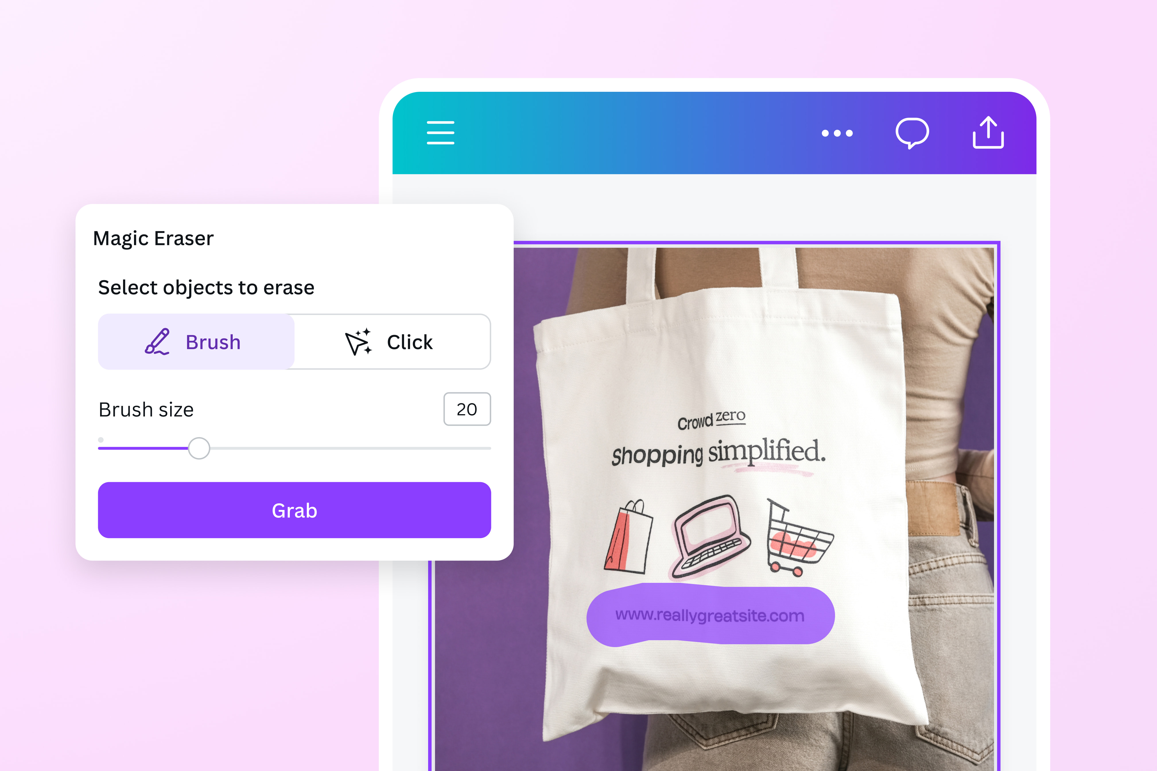 Text aus Bild entfernen — online & kostenlos| Canva