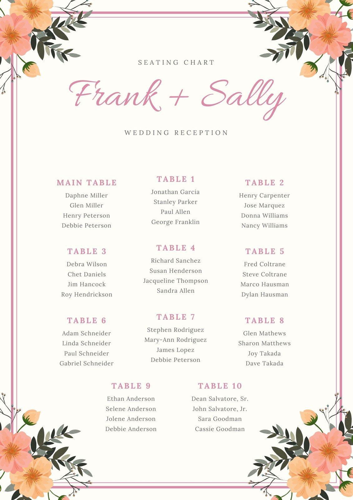 Reception Layout Template Free Wedding Reception Layout Templates For