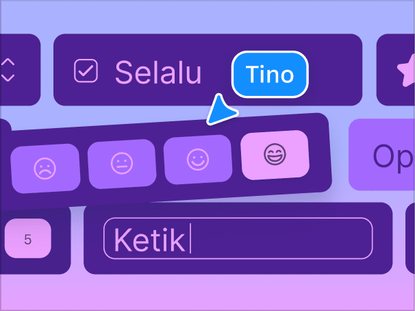 Interface showing a feedback form with emoji options and a text field, with an orange cursor label reading Ms. Perez.