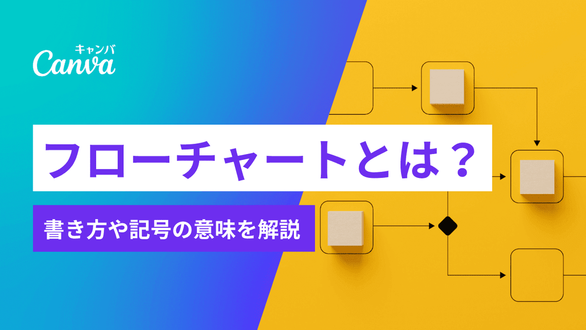 フローチャートとは？書き方や記号の意味、具体例を解説｜Canva（キャンバ）