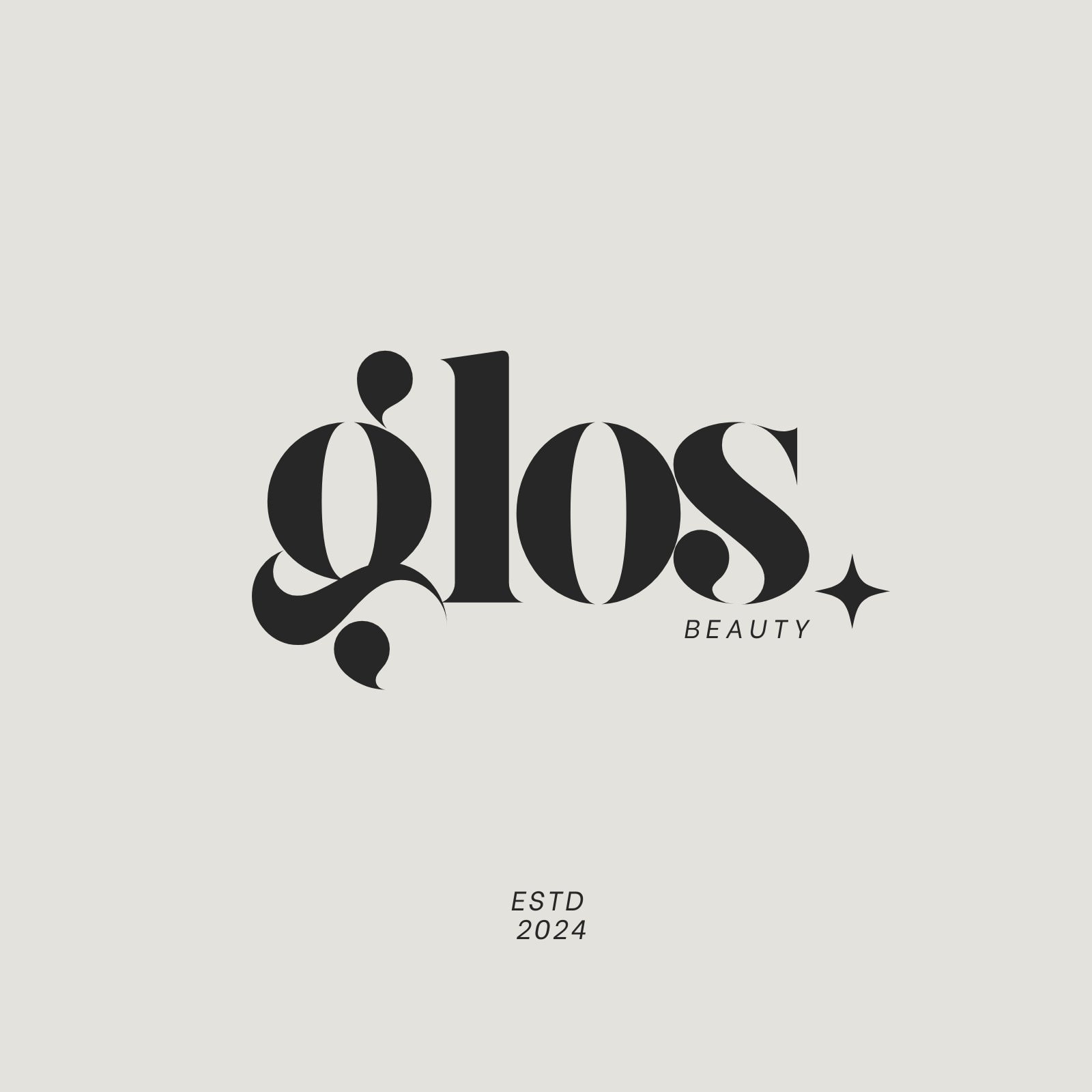 Beige and White Aesthetic Minimalist Modern Typography Beauty Brand Logo