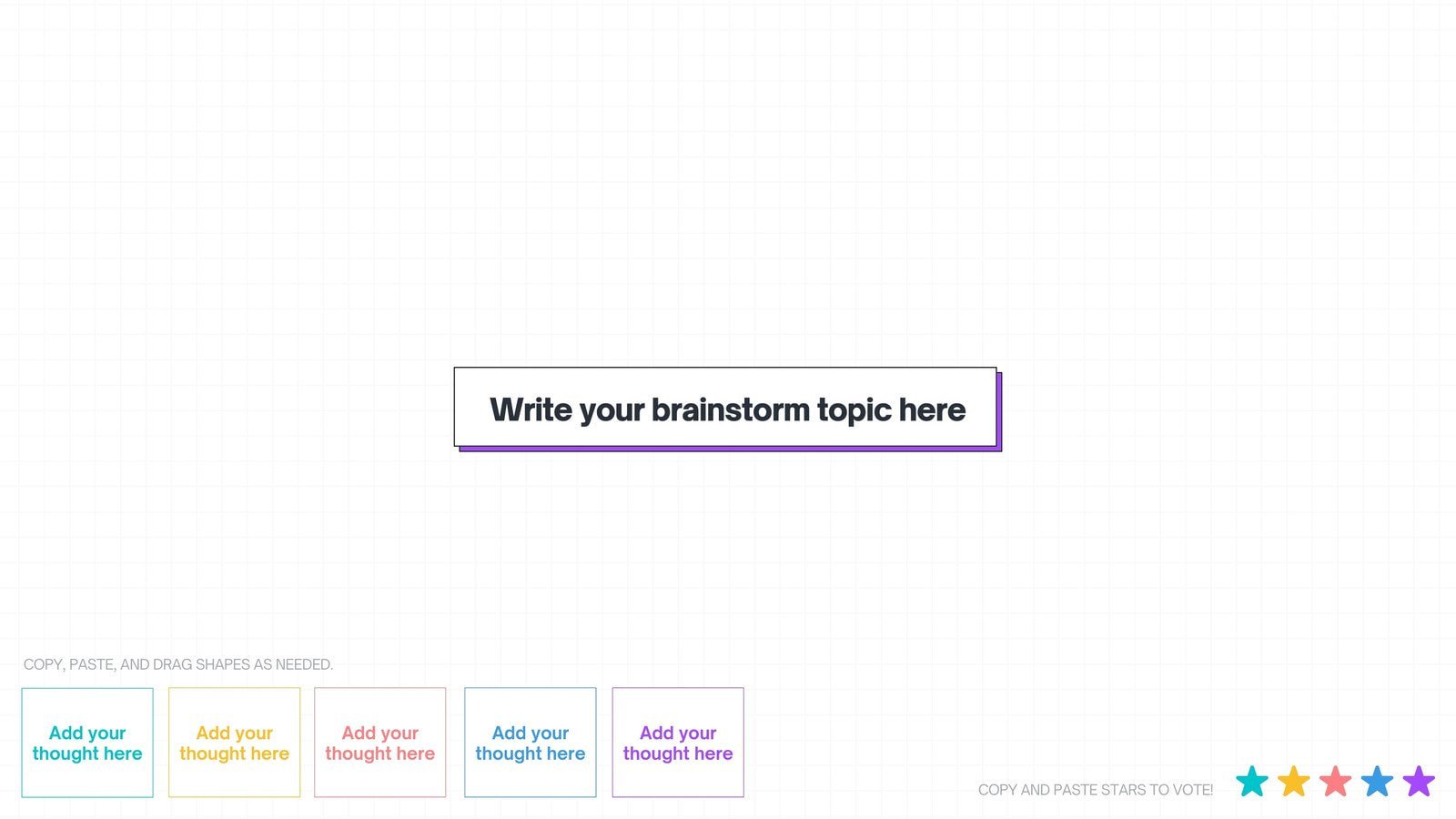 Colorful Foundational Brainstorm Online Whiteboard
