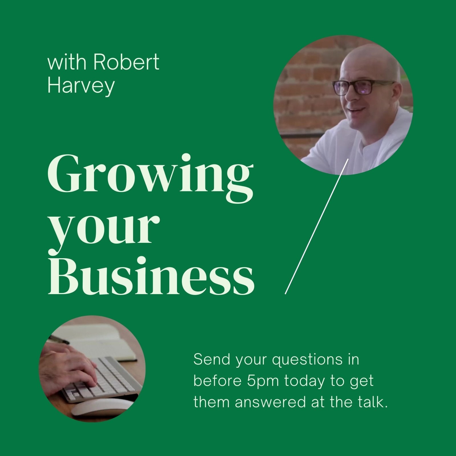 Green Picture Framed Real-time Event Updates Non-static LinkedIn Post