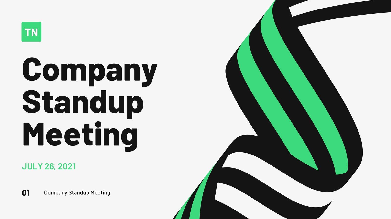 Yellow and Black Pattern Company Meeting Presentation