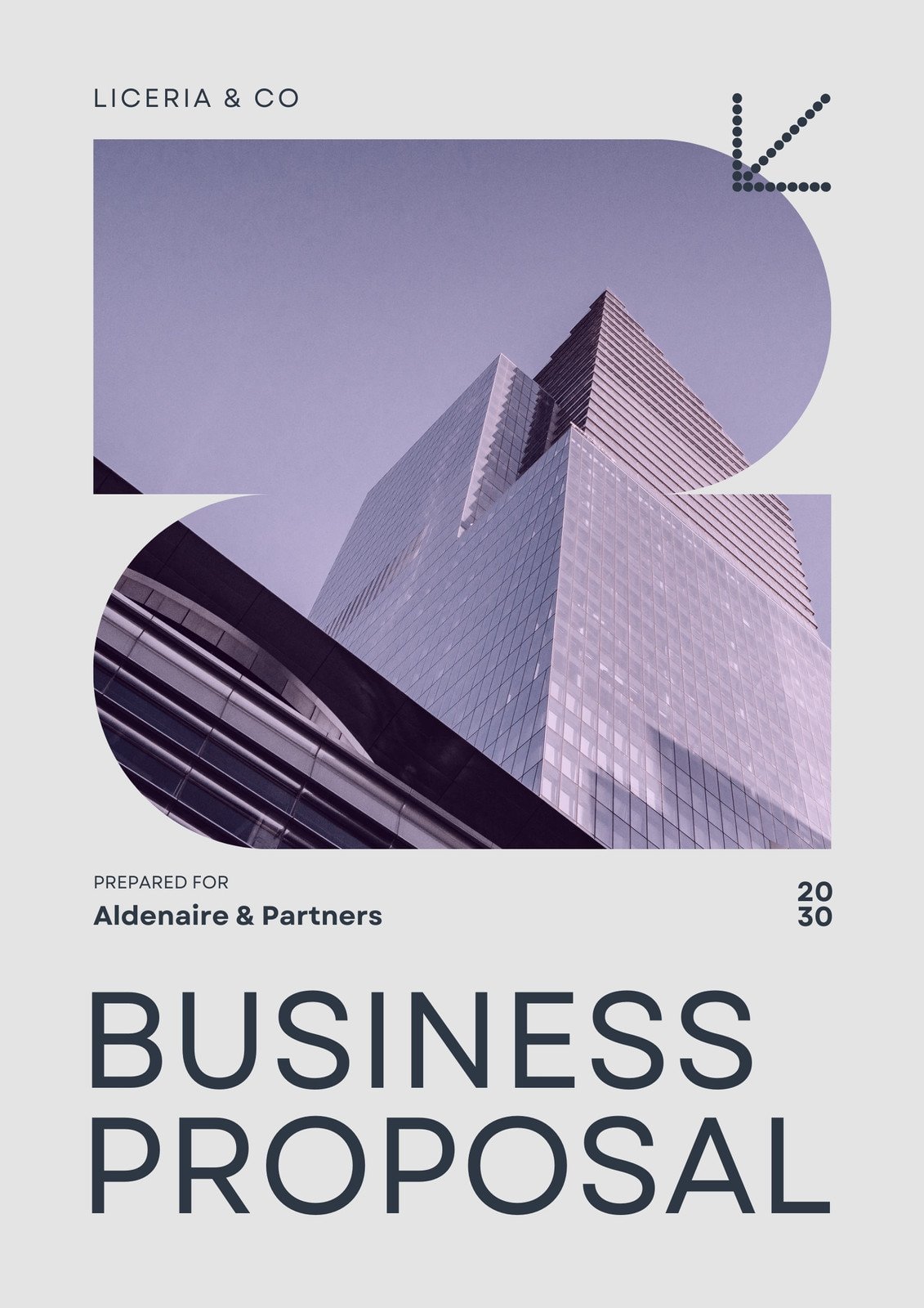 Gray Violet Minimal Modern Business Proposal