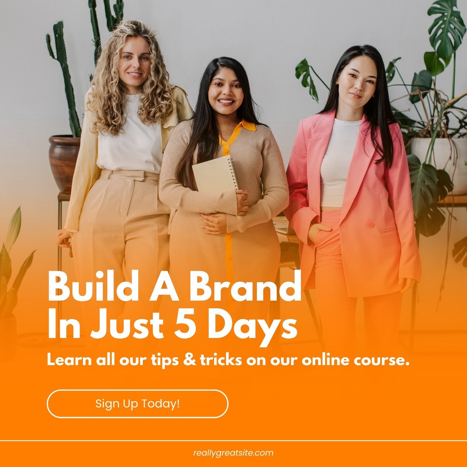 Orange Professional Course Instagram Post