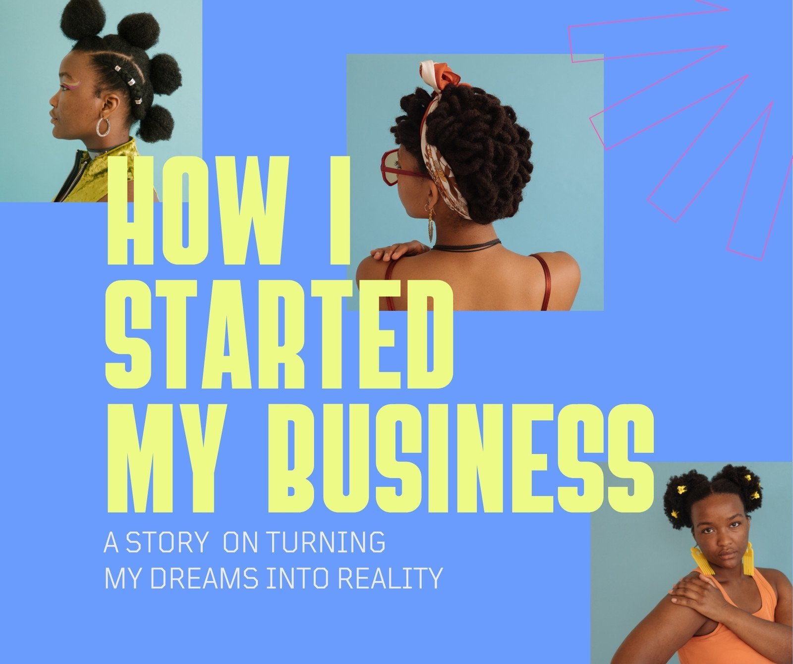 Blue Big Bold Quotes International Women's Day Affirmations Facebook Post