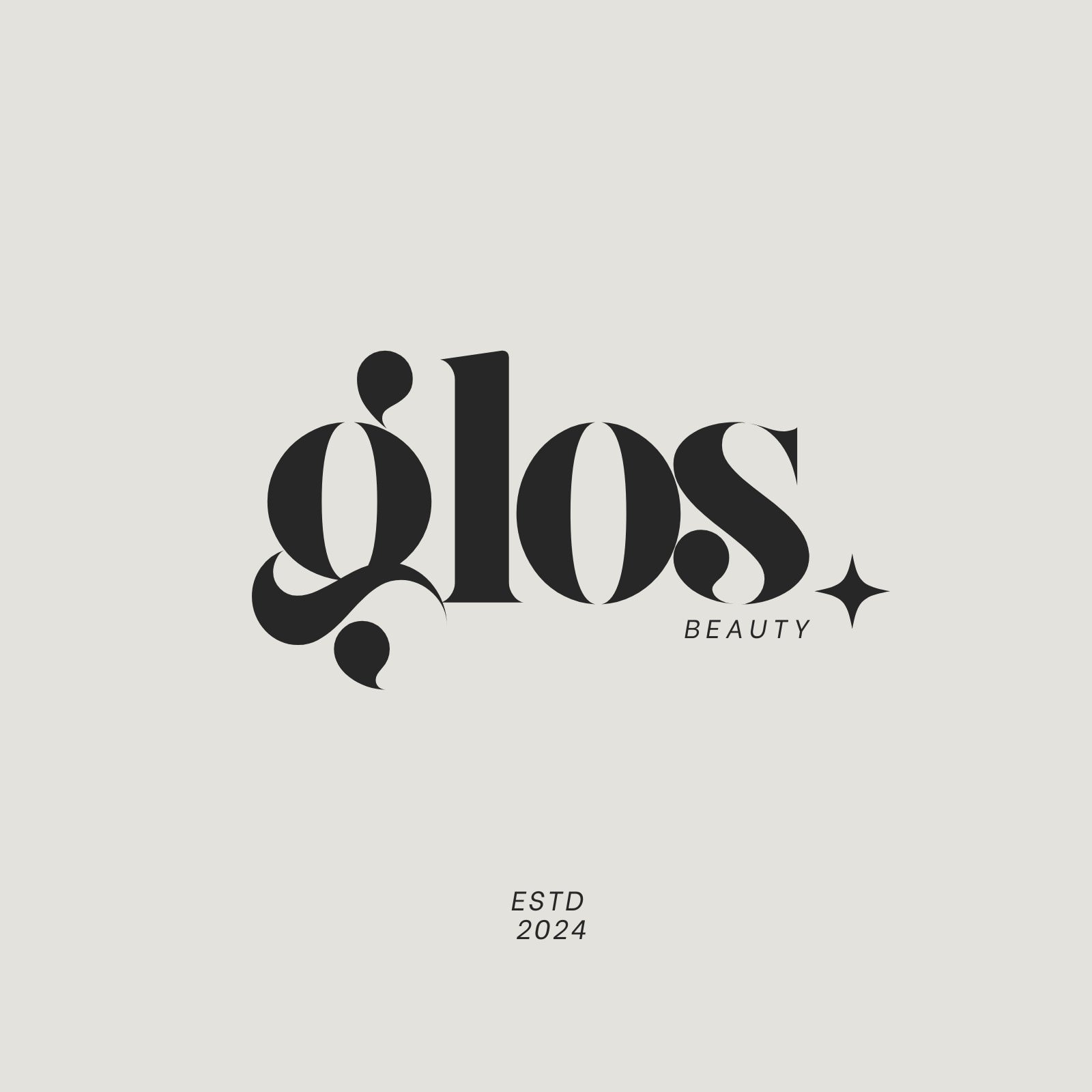 Beige and White Aesthetic Minimalist Modern Typography Beauty Brand Logo