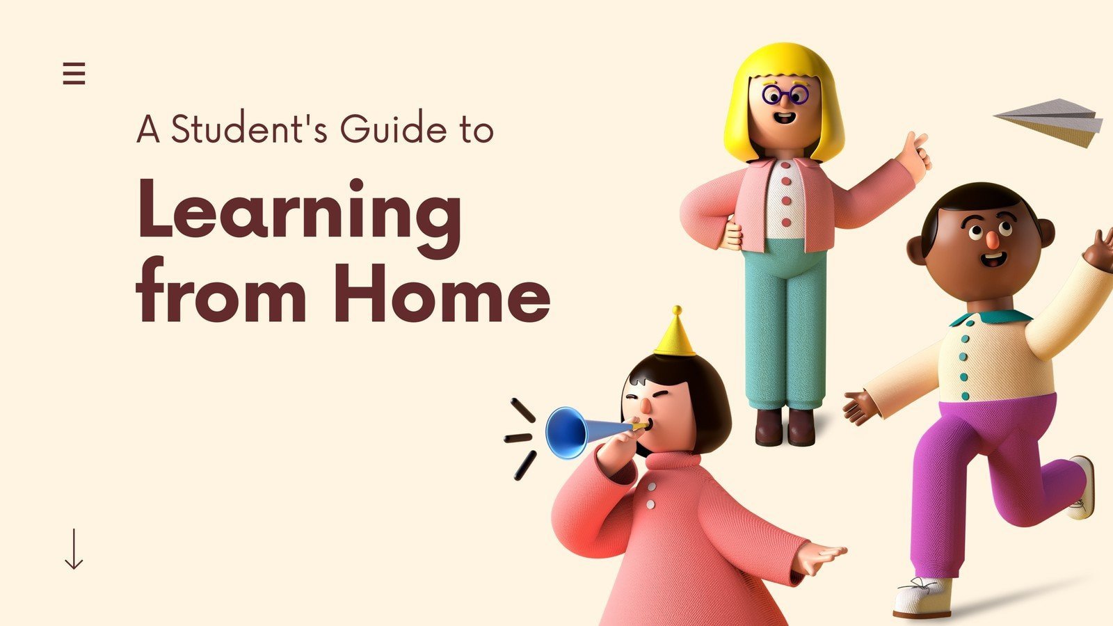 Colorful 3D Illustrated Remote Learning Events and Special Interest Presentation