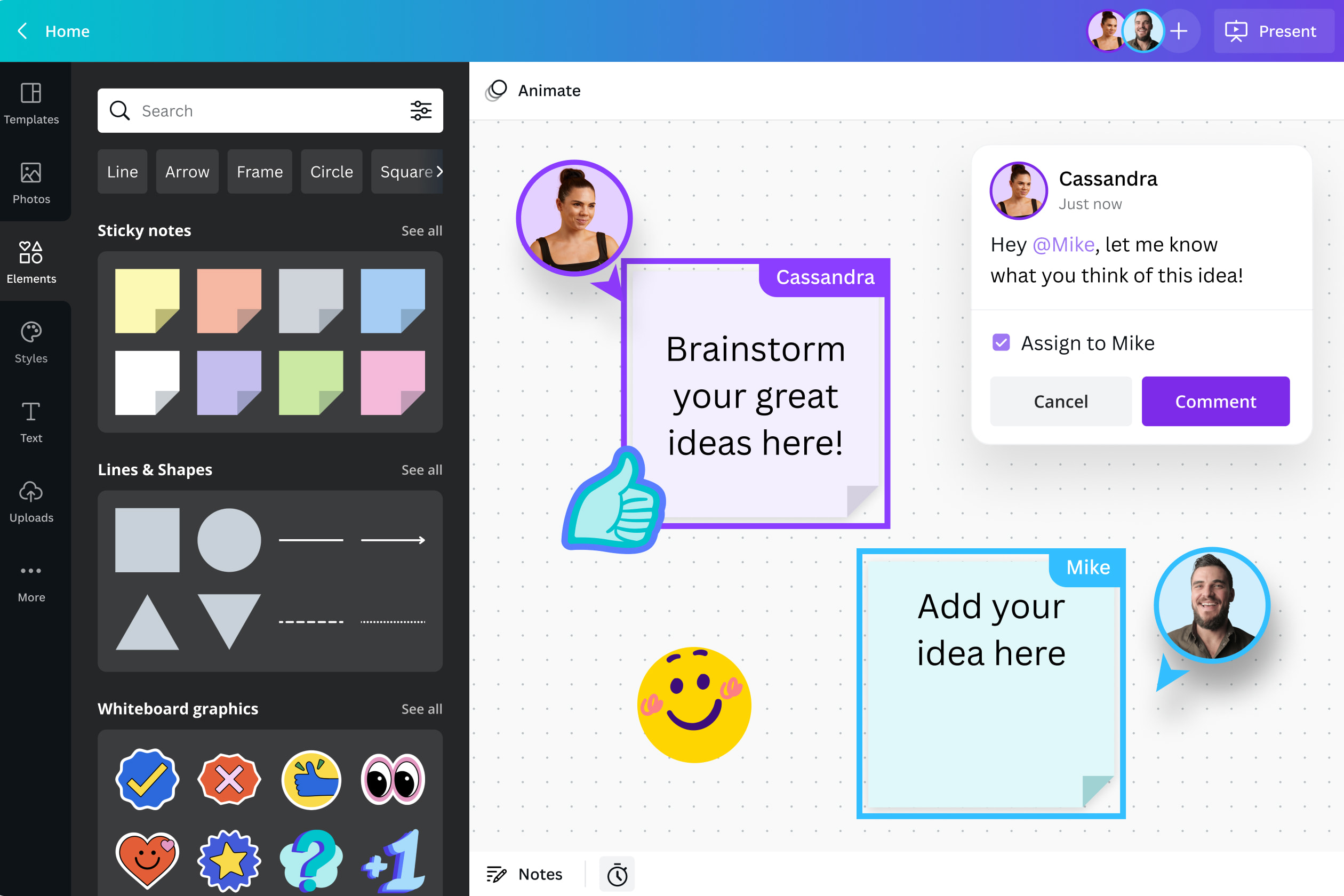 무료 맞춤형 스티커 메모 | Canva