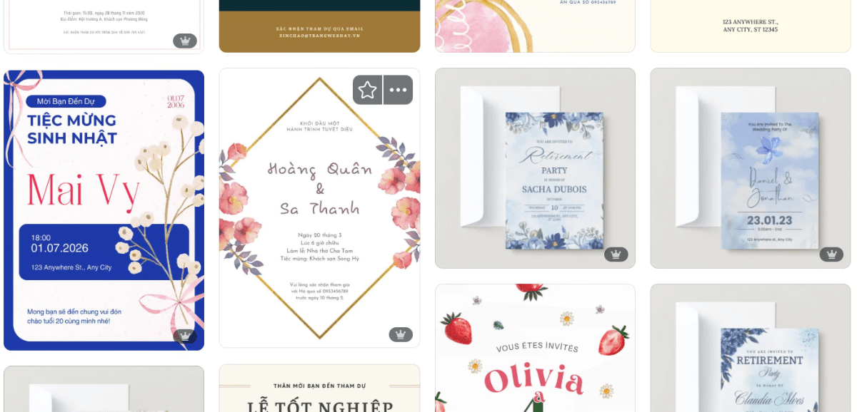thiệp mời