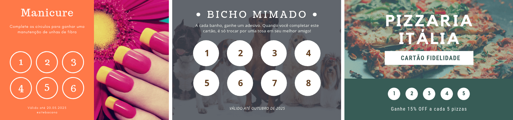 Cartão Fidelidade: 10 Modelos Grátis para Editar