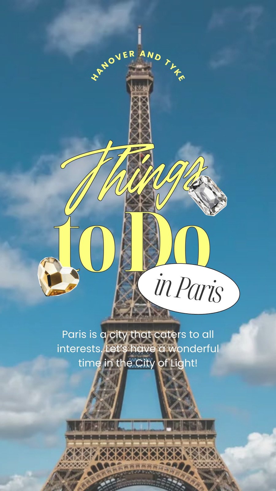 Yellow Blue Elegant Travel Collage TikTok Video