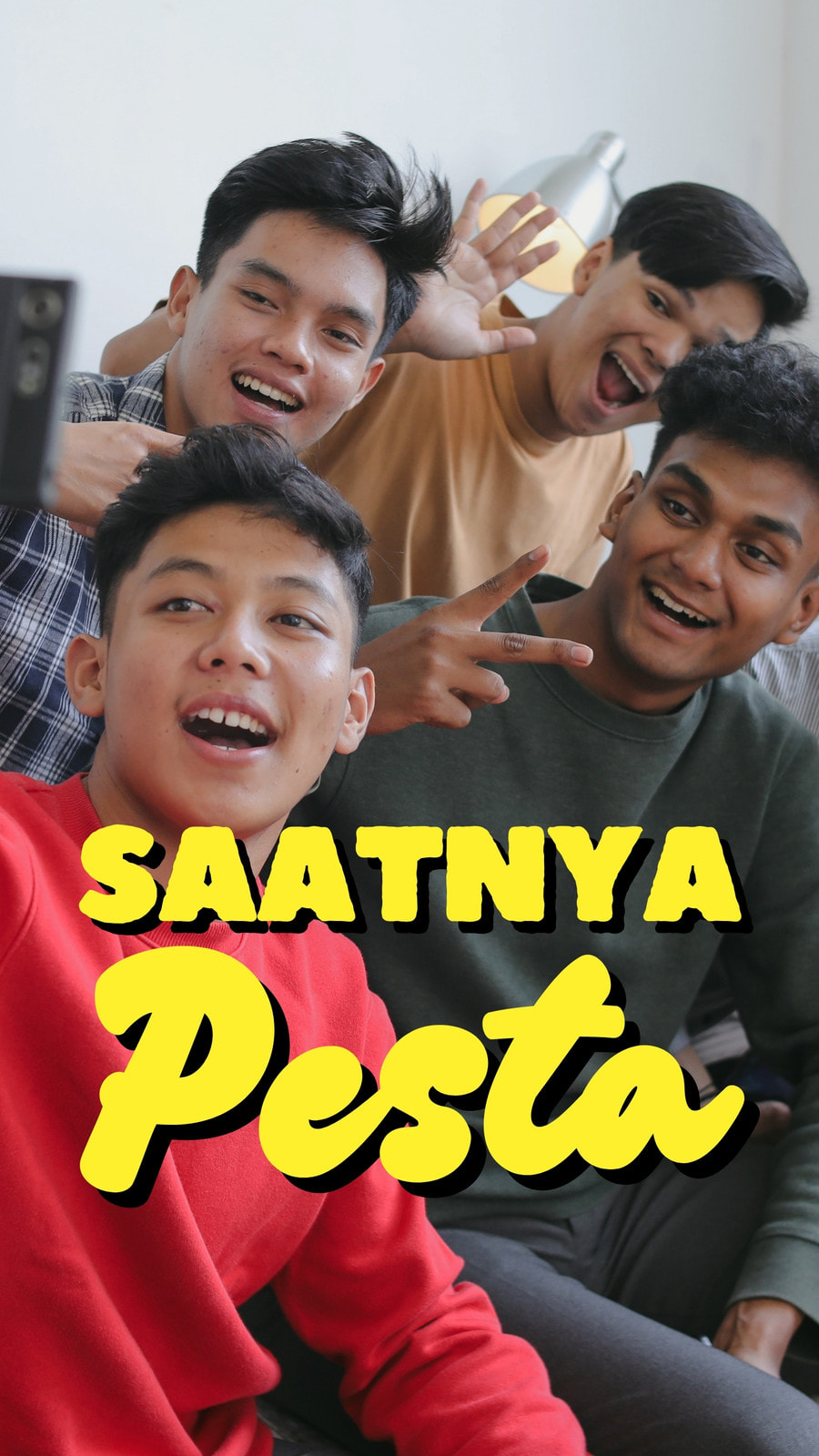 Video Seluler Pesta Syukuran Rumah Baru Kolase Kreatif Kuning