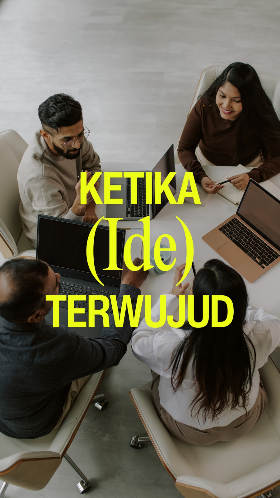 Video Seluler Proses Kreatif Kolase Tinggi Kuning Neon Kuning Biru