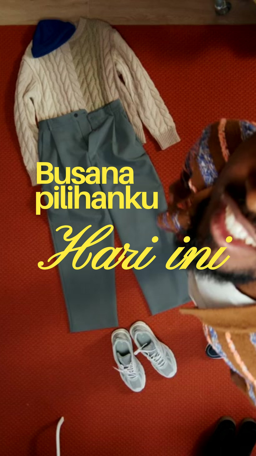 Reel Instagram Outfit Hari Ini Pernyataan Kuning Oranye