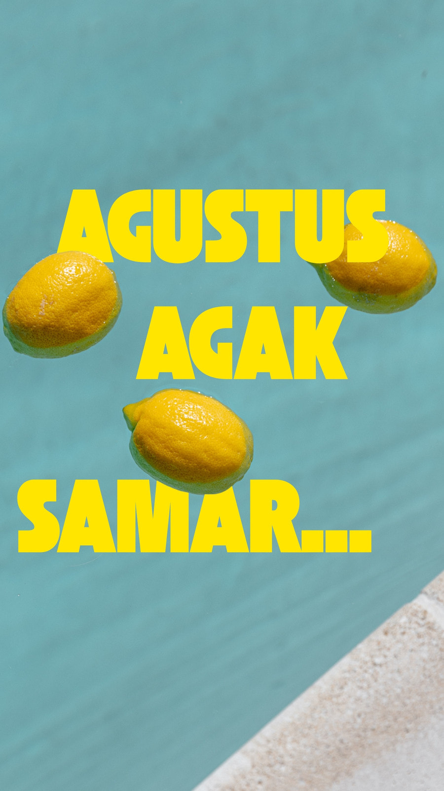 Video TikTok Pajangan Produk Kolase Tinggi Kuning Biru Cokelat