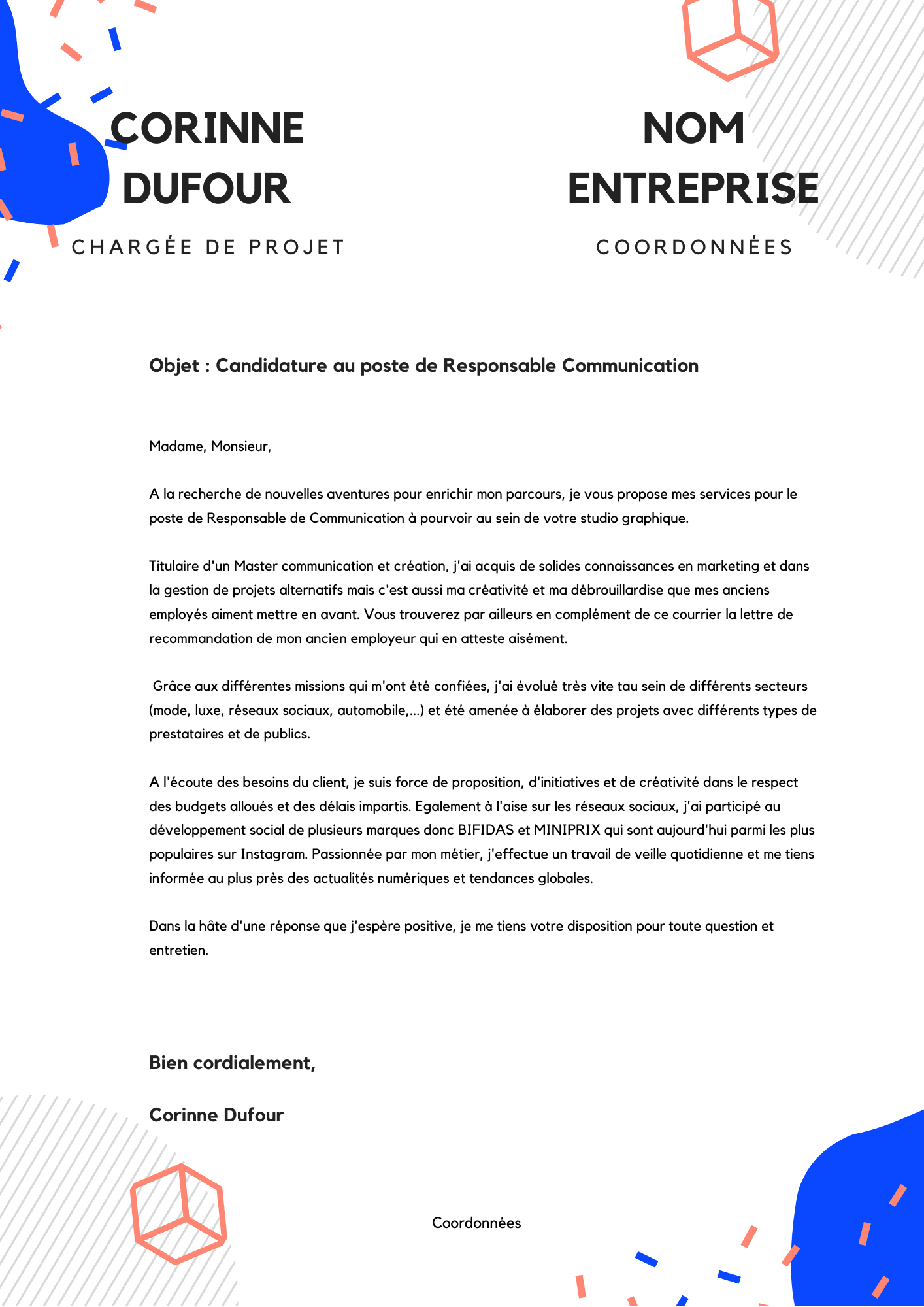 Lettre De Motivation Le TOP 25 Des Mod les Conseils Canva Lettre De Motivation Le TOP 25 Des Mod les Conseils Canva