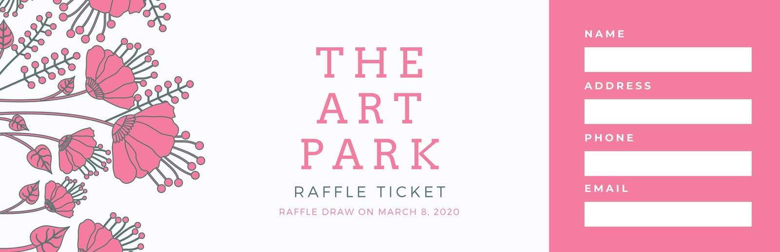 Free Online Raffle Ticket Maker Design a Custom Raffle Ticket Canva