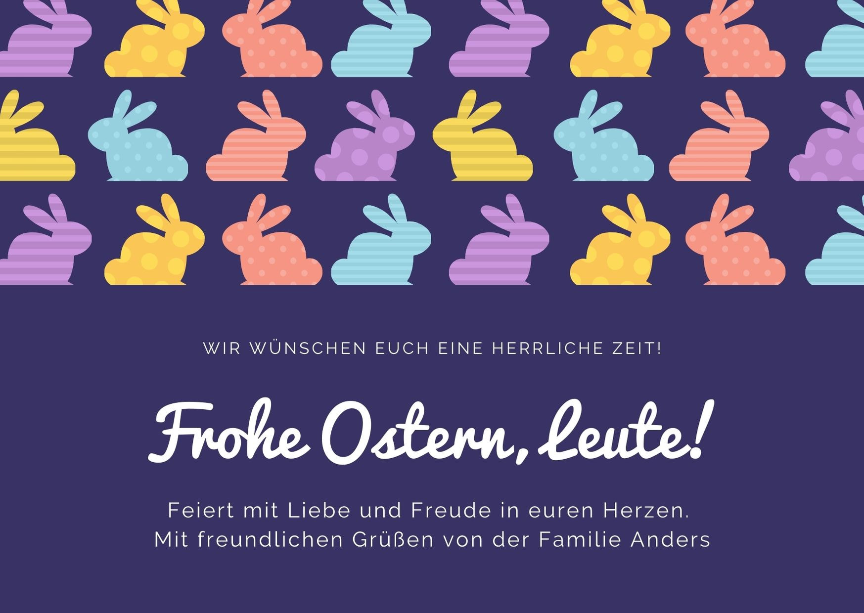 24 bunte & schöne Vorlagen für Osterkarten zum Gestalten