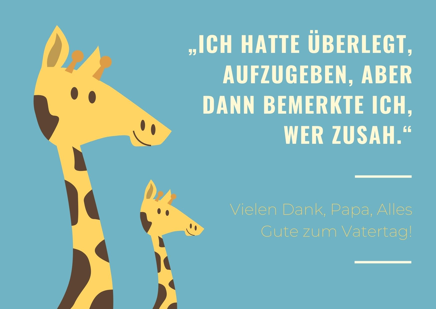 Gratulation zum vatertag