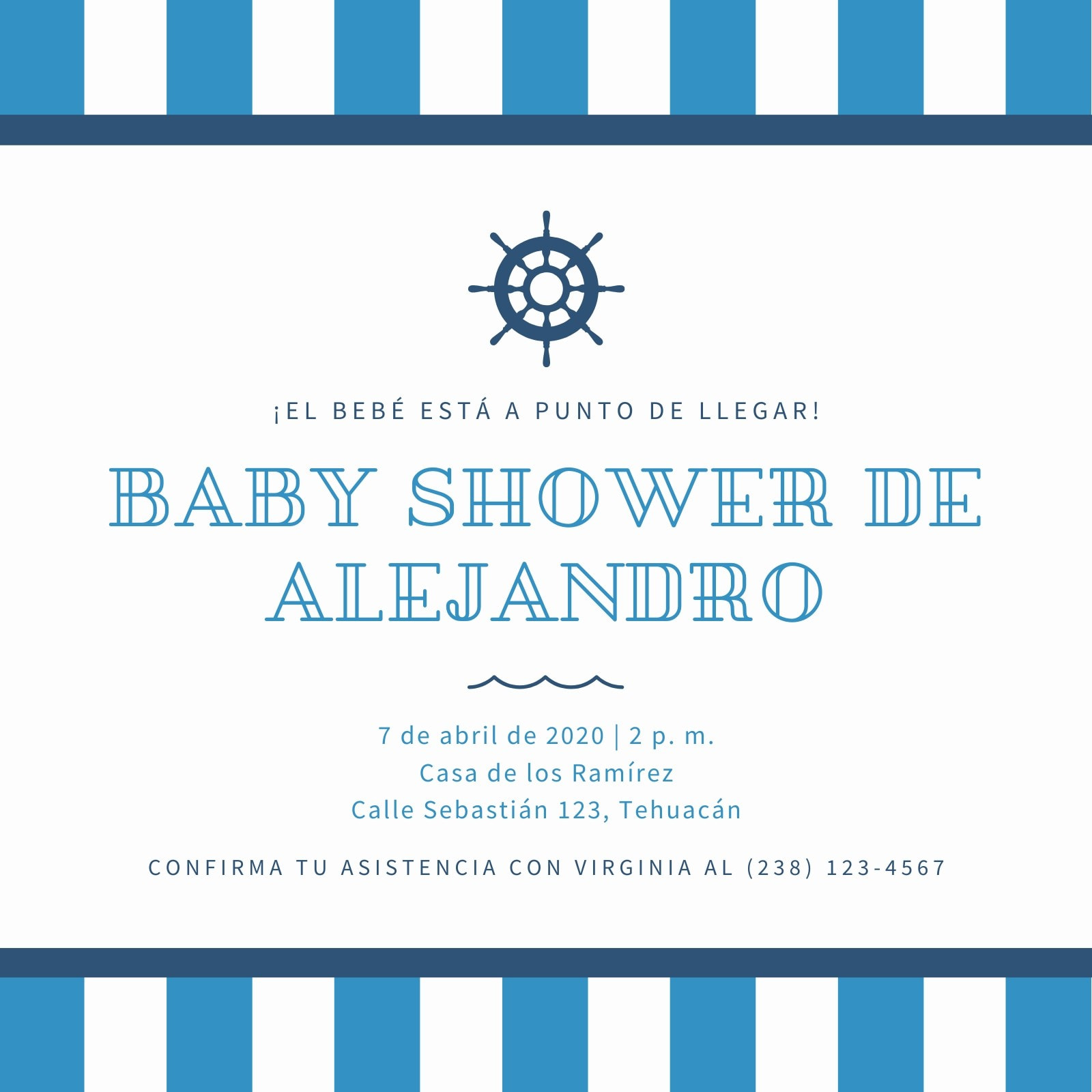 Crea Invitaciones Para Baby Shower Gratis Canva