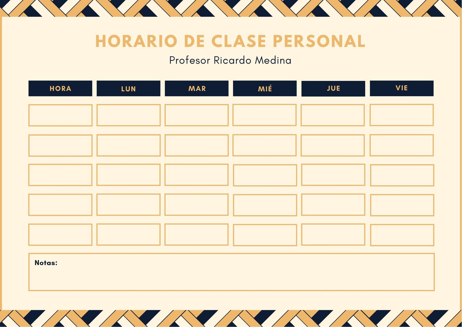 Crea tus horarios escolares gratis y online con Canva