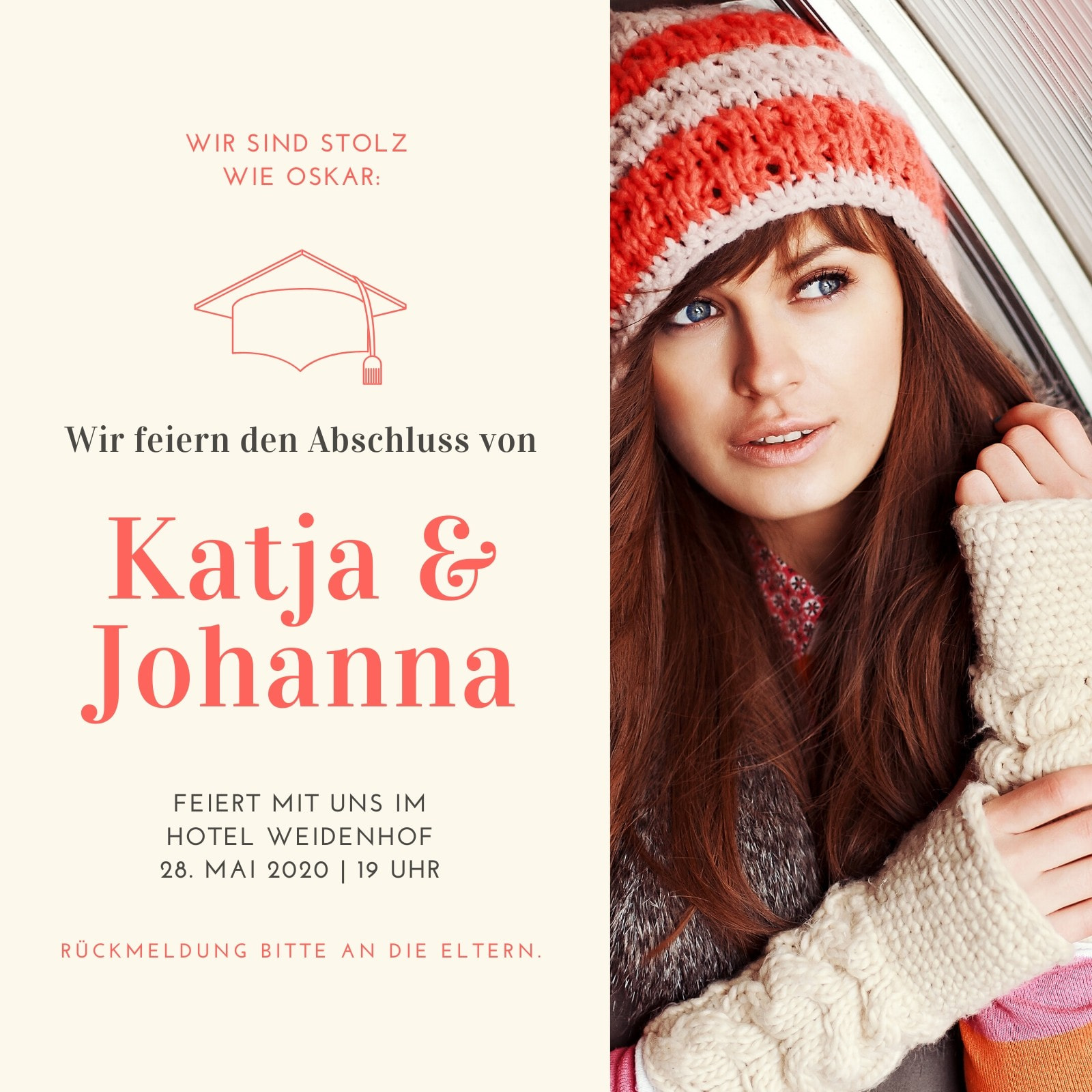 Einladungen Zur Abschlussfeier Selbst Designen Mit Canva