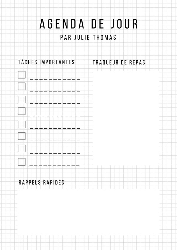 Creer Gratuitement Un Planning Journalier En Ligne Canva
