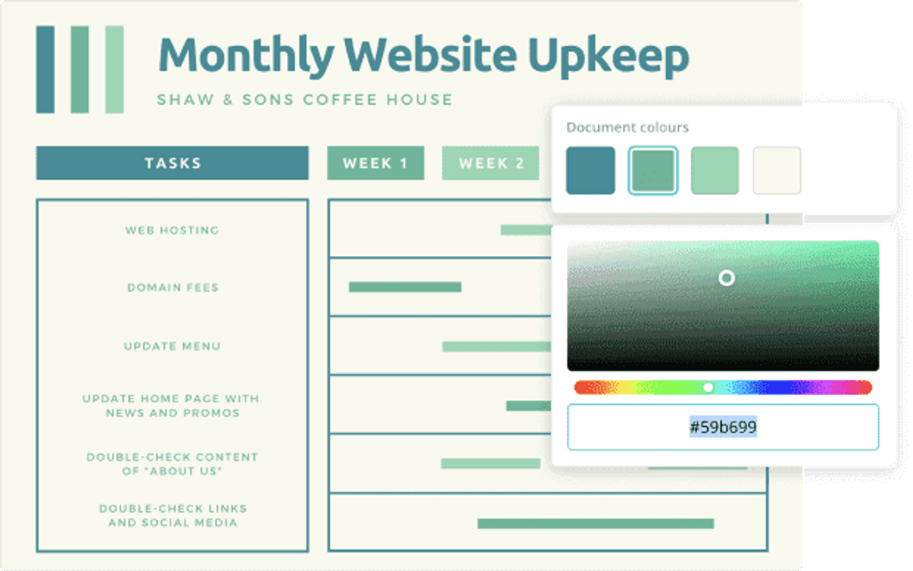 Pembuat D Talian Percuma Reka Carta Gantt Tersuai Dlm Canva