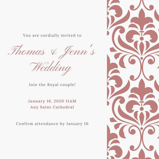 Get the look: Royal Wedding invitation templates