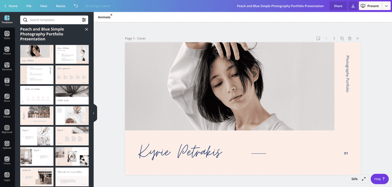 How to create a digital portfolio | Canva