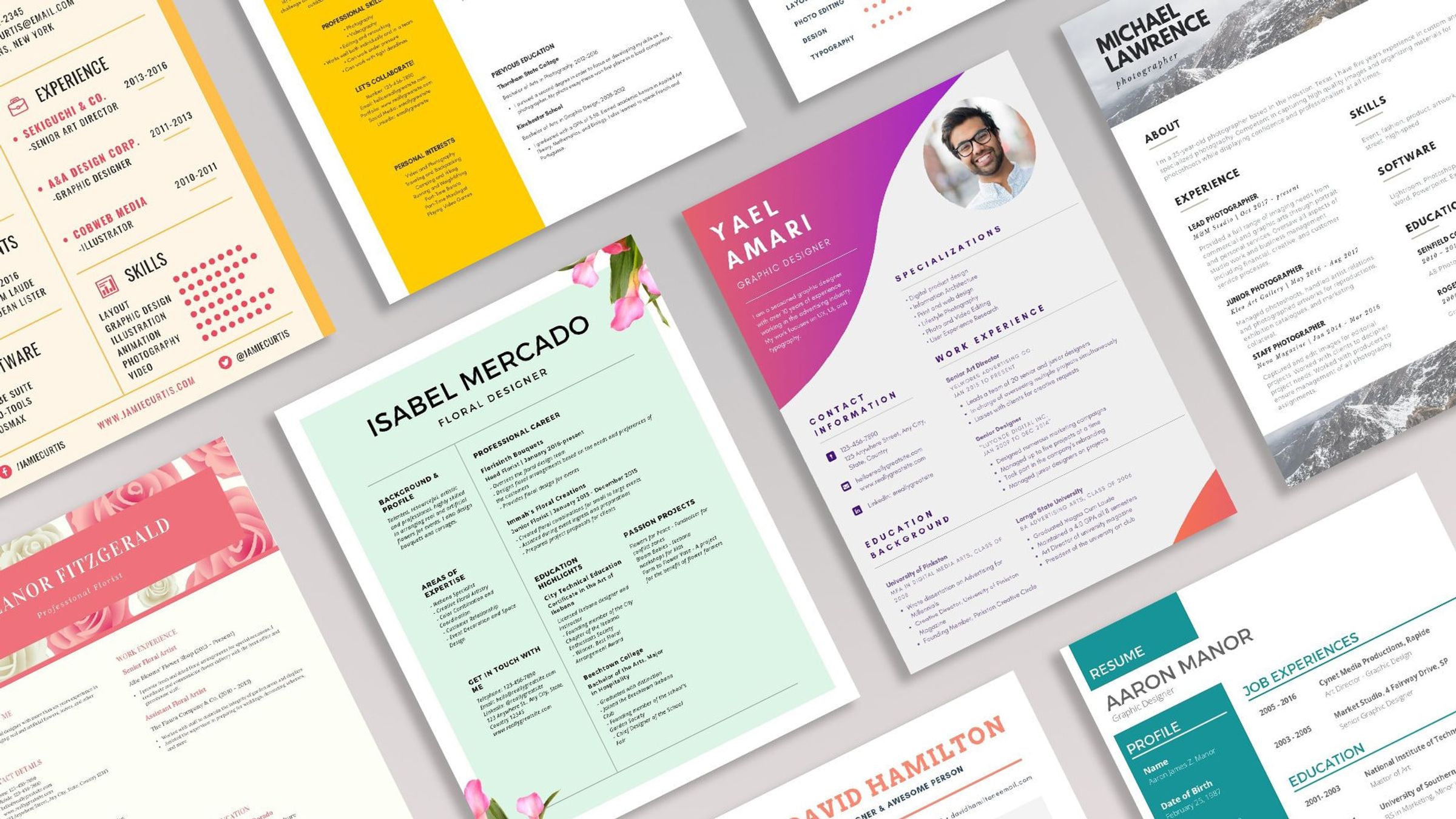 creative resume design ideas