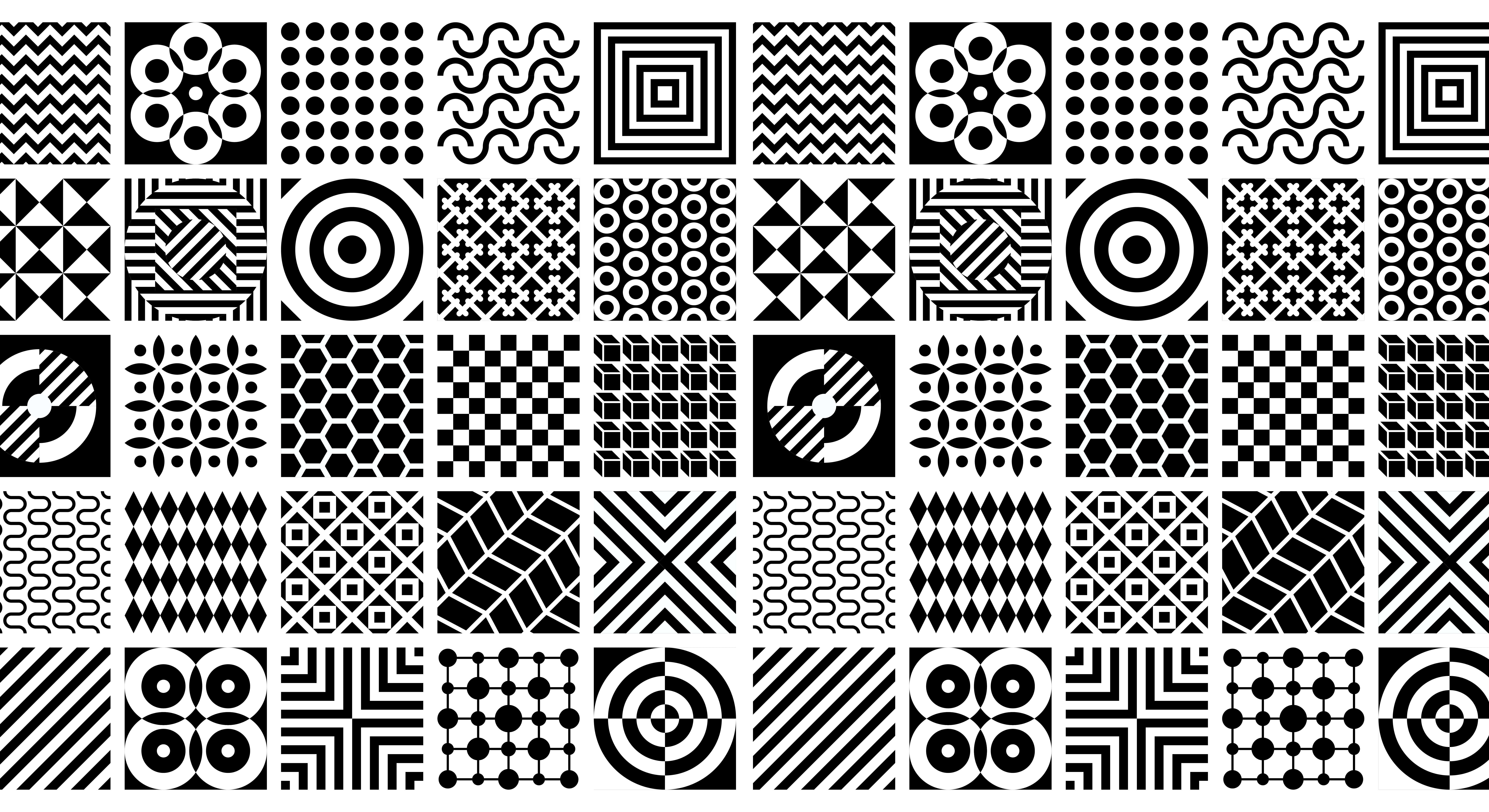 50 Stunning Geometric Patterns In Graphic Design