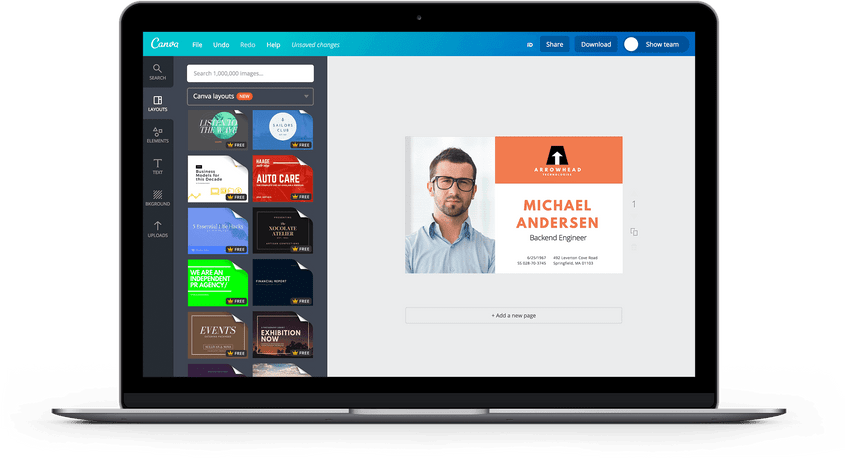 Skapa snygga id-kort enkelt online Canva