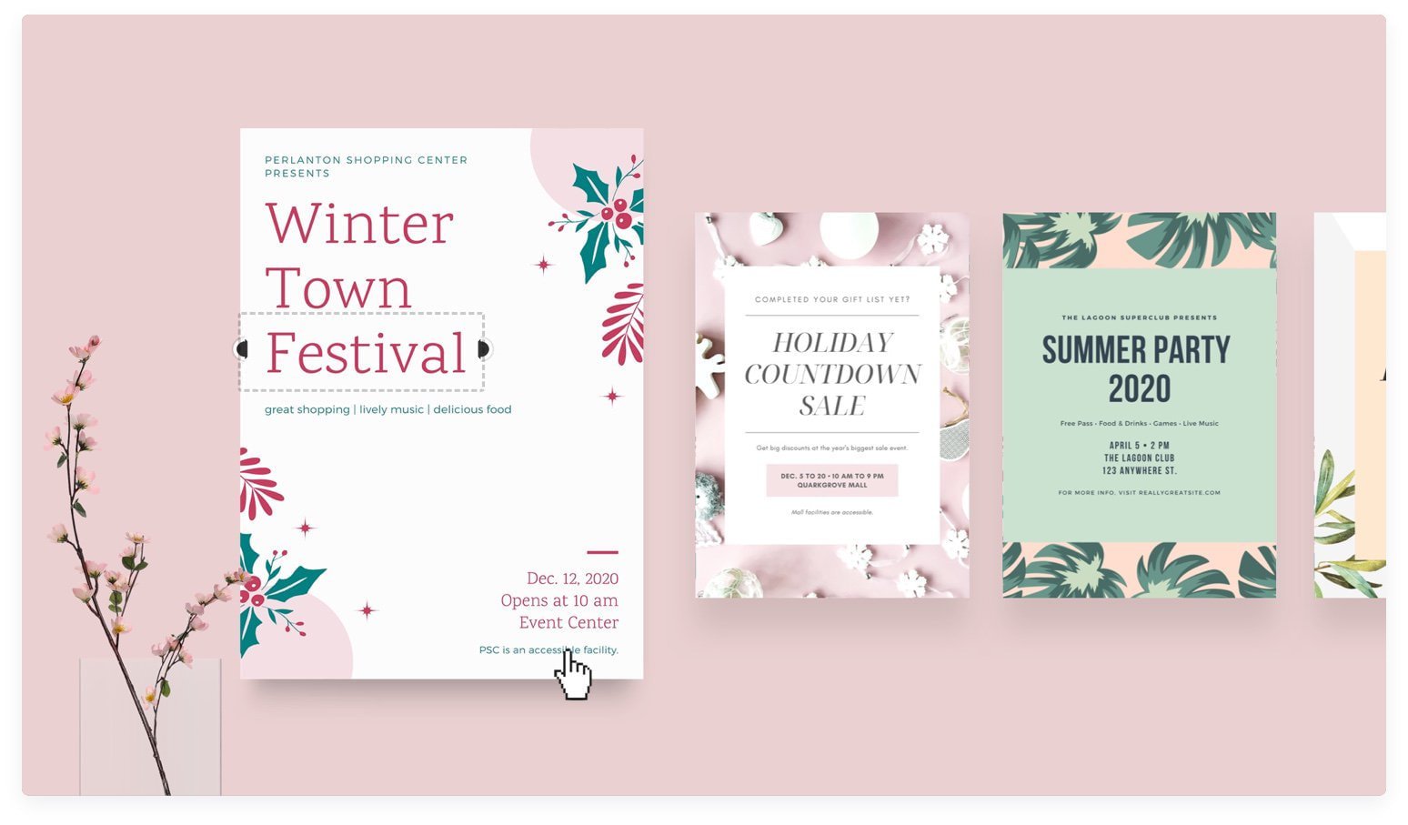 Professionelle Flyer erstellen & drucken lassen  Canva Regarding Designs For Flyers Template